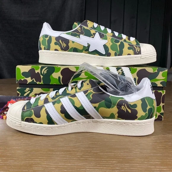 Adidas Superstar X Bape ABC Camo “Green” - Picture 2 of 11